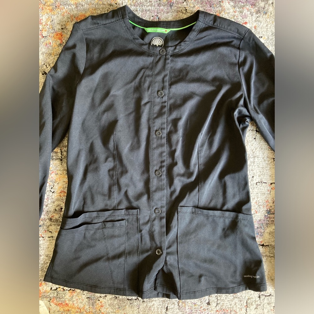Healing Hands Snap Scrub Jacket